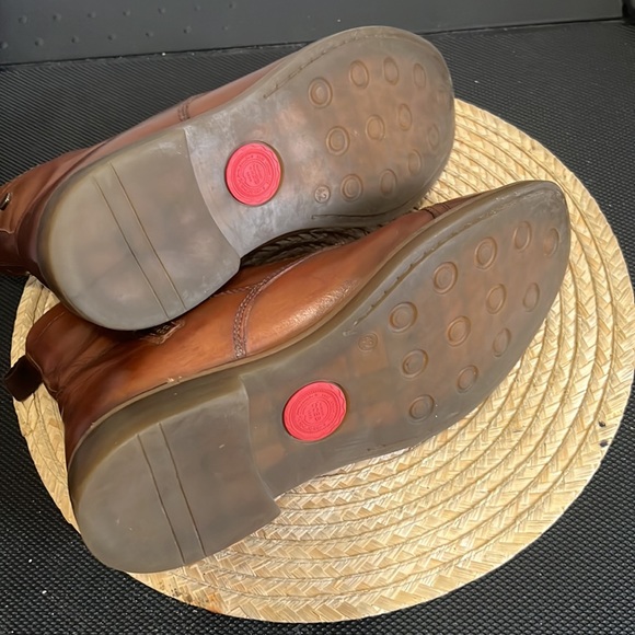 Base London Men Leather Chelsea Combat Boot Size 42 - Picture 13 of 15